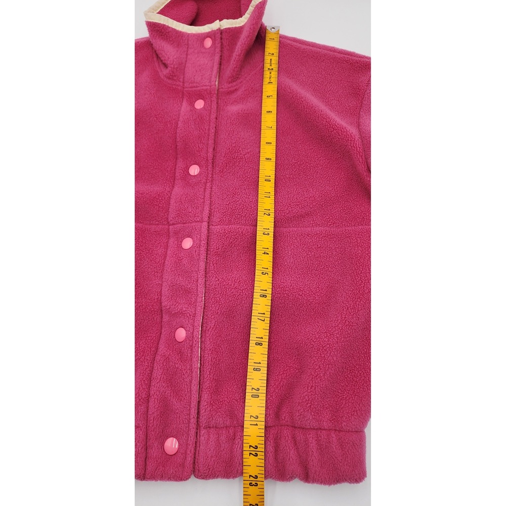 Vintage Woolrich Fleece Jacket Small Pink Made in USA Full Snap Front 90s Retro - Picture 7 of 14